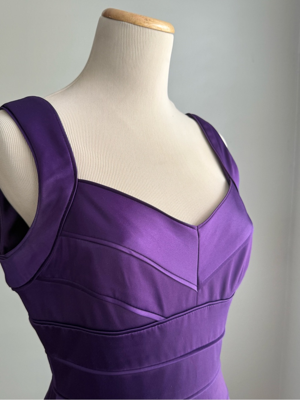 Ralph Lauren Purple Satin Sheath Dress – Size 4